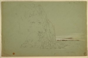 Kresba, "Jižní hlava", 1851 od Frederic Edwin Church