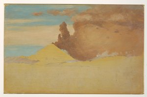 Kresba, Studie Cotopaxi při výbuchu, Ekvádor, 1853 od Frederic Edwin Church