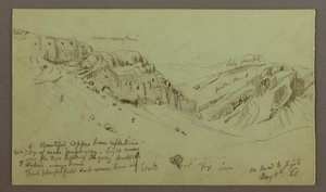 Kresba, Studie strany údolí, 4. května 1868 od Frederic Edwin Church