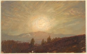 Kresba, Západ slunce, 1855-65 od Frederic Edwin Church