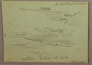 Kresba, západ slunce, dítě jí, 22. prosince 1870 od Frederic Edwin Church