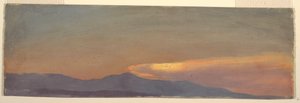 Kresba, Studie mraků při západu slunce, asi 1880 od Frederic Edwin Church