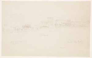 Kresba, Chrámy, Baalbek, 6. května 1868 od Frederic Edwin Church