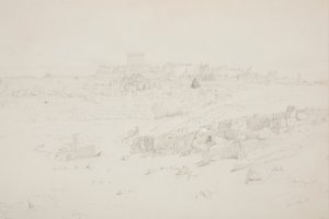Kresba, Chrámy za ranního světla, Baalbek, 12. května 1868 od Frederic Edwin Church