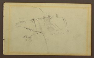 Kresba, Americké vodopády, řeka Niagara, pravděpodobně 1858 od Frederic Edwin Church
