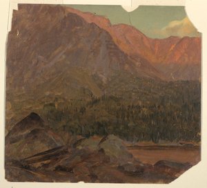 Kresba, Velká katahdinská pánev, Maine, 1860-70 od Frederic Edwin Church
