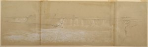Kresba, Niagarské vodopády, září nebo říjen 1856 od Frederic Edwin Church