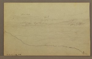 Kresba, Stromy, pravděpodobně 60. léta 19. století od Frederic Edwin Church