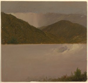 Kresba, Dvě studie mraků a vrcholků hor, srpen 1865 od Frederic Edwin Church
