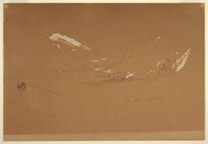 Kresba, Údolí "u Gollingu", Rakousko, 5. srpna 1868 od Frederic Edwin Church