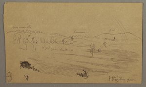 Kresba, Valley, duha, pravděpodobně 1865-66 od Frederic Edwin Church