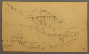 Kresba, Valleyside, únor 1869  od Frederic Edwin Church