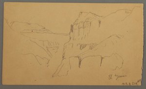Kresba, Valleyside, únor 1869  od Frederic Edwin Church