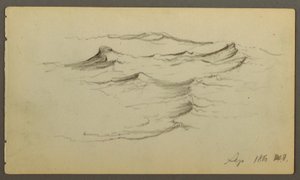 Kresba, Vlny, 1860 od Frederic Edwin Church