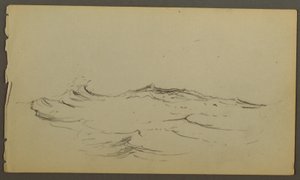 Kresba, Vlny, pravděpodobně 1860 od Frederic Edwin Church