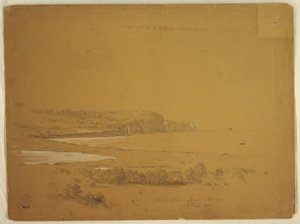 Kresba, Velrybí zátoka, ostrov Grand Manan, Kanada, září 1851 od Frederic Edwin Church