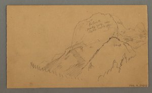 Kresba, Zalesněné vrcholy, 27. července 1868 od Frederic Edwin Church