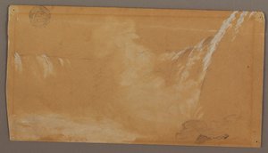Větší část Horseshoe Falls, při pohledu z kanadské strany řeky Niagara od Frederic Edwin Church