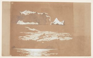 Ledovce poblíž Cape St. John a Gull Island, Newfoundland od Frederic Edwin Church
