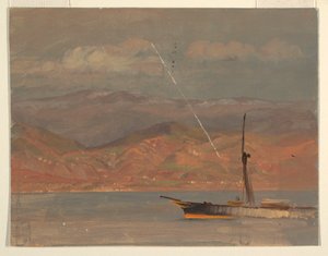 Italské pobřeží u Messinské úžiny od Frederic Edwin Church