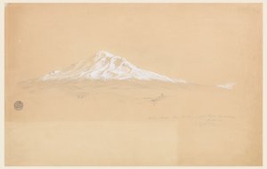 Mount Chimborazo z domu seniora Pabla Bustamante, Riobamba, Ekvádor od Frederic Edwin Church