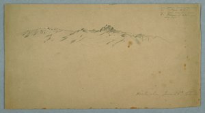 Mount Pichincha z Chillo, Ekvádor od Frederic Edwin Church