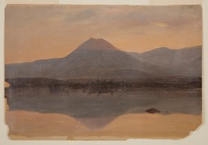 Hora Katahdin z jezera Katahdin od Frederic Edwin Church