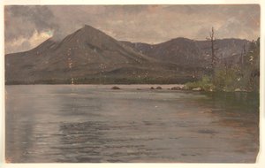 Hora Katahdin, od jezera Katahdin od Frederic Edwin Church