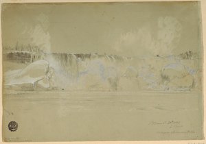 Niagarské vodopády ve sněhu, od severozápadu od Frederic Edwin Church