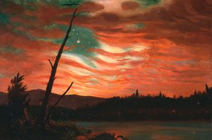 Náš prapor na obloze od Frederic Edwin Church