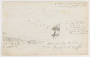 Popayan, Kolumbie; Verso: Horská krajina, Kolumbie od Frederic Edwin Church