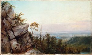 Skály a krajina od Frederic Edwin Church