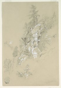 Rocky Hillside, Severní Karolína od Frederic Edwin Church