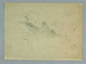 Erupce pobočné sopky, Ekvádor od Frederic Edwin Church