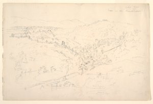 Náčrt krajiny Catskill (Pohled na Kaanterkill) od Frederic Edwin Church