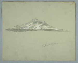 Zasněžený vrchol hory Chimborazo, Ekvádor od Frederic Edwin Church