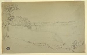 Studie. Niagarské vodopády. od Frederic Edwin Church