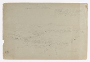 Studie. Krajina s horou Puresé. Skica. Krajina od Frederic Edwin Church