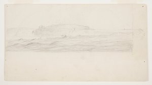 Studie na malbu Niagarských vodopádů od Frederic Edwin Church
