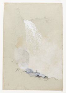 Studie vodopádů Tequendama u Bogoty, Kolumbie od Frederic Edwin Church
