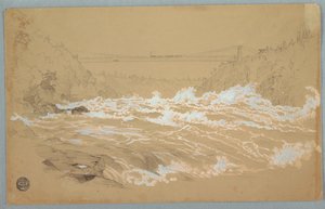 Soutěska, Niagara, Při pohledu Na Visutý Most od Frederic Edwin Church