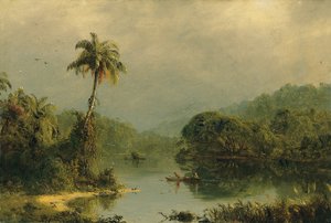 Tropická krajina od Frederic Edwin Church