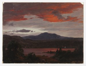Turner Pond s Pomola Peak a Baxter Peak, Maine od Frederic Edwin Church