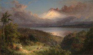 Pohled na Cotopaxi od Frederic Edwin Church