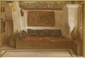Dům v Lindosu, Rhodos od Frederic Leighton