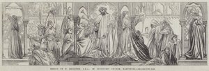 Freska v kostele Lyndhurst, Hampshire od Frederic Leighton