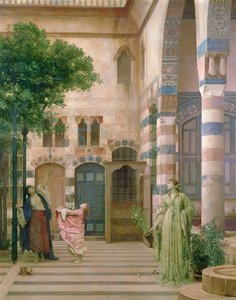 Starý Damašek, židovská čtvrť nebo sběr citronů, c.1873-74 od Frederic Leighton