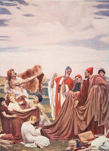 Féničané obchodující s ranými Brity, ilustrace z 