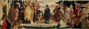 Studie pro Syrakusskou nevěstu (olej na plátně) od Frederic Leighton