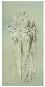 Studium Daphnephoria, c1880-1882 od Frederic Leighton